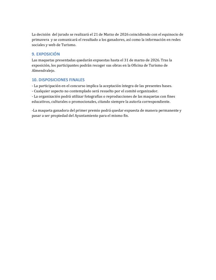 BASES CONCURSO MAQUETAS