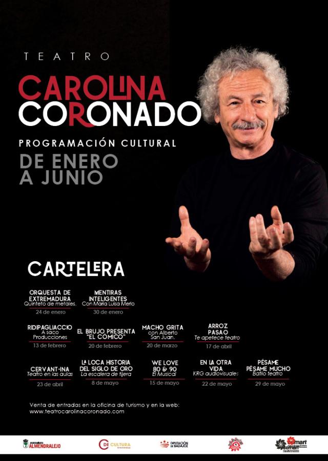 PROGRAMACIÓN SEMESTRAL TEATRO CAROLINA CORONADO