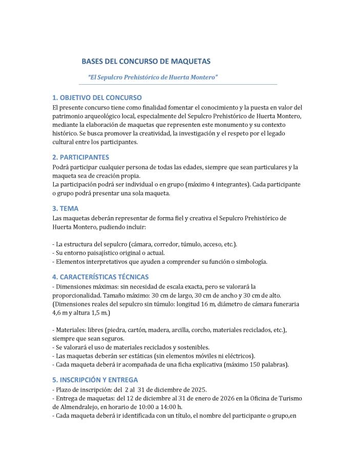 BASES CONCURSO MAQUETAS