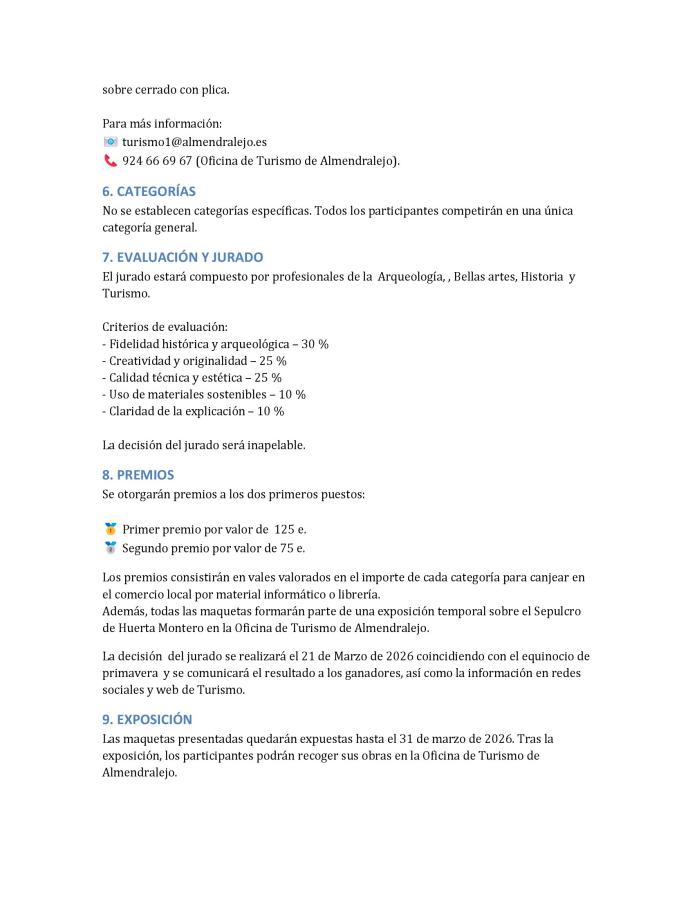 BASES CONCURSO MAQUETAS